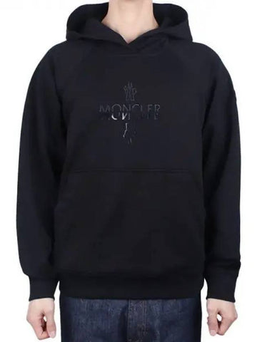 Men s Logo Hoodie Black 8G00008 809KR 999 270948 1119634 - MONCLER - BALAAN 1