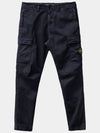 Compass Badge Gabardine Cargo Straight Pants Navy - STONE ISLAND - BALAAN 2