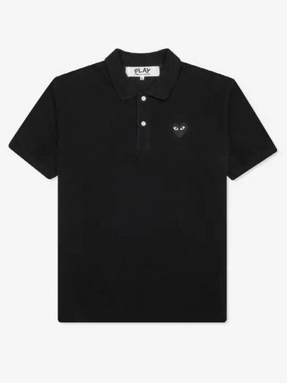 W collar black wappen polo shirt AZ T065 051 1 - COMME DES GARCONS - BALAAN 2