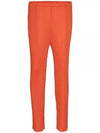 MC November Pleated Straight Pants Orange - ISSEY MIYAKE - BALAAN 2