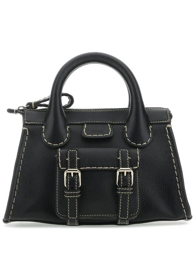 Women's Edith Leather Tote Bag Black - CHLOE - BALAAN 2