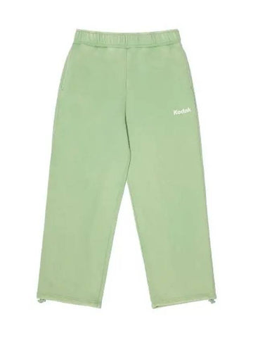 KODAK Rainbow Semi Overfit Snow Washing Brushed String Jogger Pants GREEN - KODO - BALAAN 1