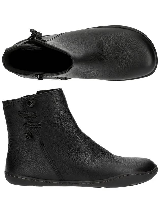 Peu Leather Ankle Middle Boots Black - CAMPER - BALAAN 5