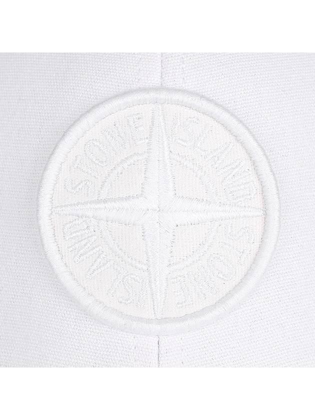 6 Panel Ball Cap White - STONE ISLAND - BALAAN 7