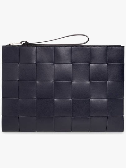 Intrecciato Strap Clutch Dark Navy - BOTTEGA VENETA - BALAAN 2