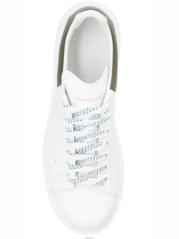 Oversized Leather Low Top Sneakers White - ALEXANDER MCQUEEN - BALAAN 4