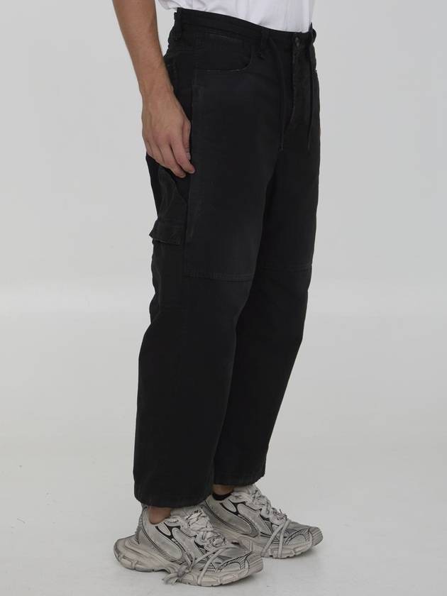 Cropped Cargo Straight Pants Black - BALENCIAGA - BALAAN 3