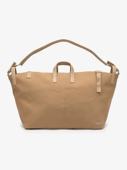 Le Sac A Linge Weekender Cotton Duffel Bag Dark Beige - JACQUEMUS - BALAAN 2