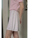 PLEATED COURT WRAP SKIRTWhite - PLAYBOO - BALAAN 2