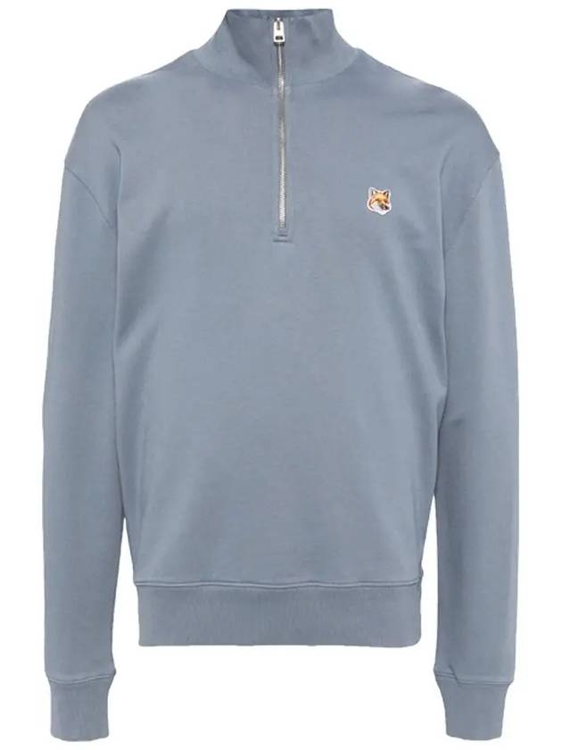 Maison Kitsune Fox Head Patch Men s Half Zip up Sweatshirt MM00314 P154 - POLO RALPH LAUREN - BALAAN 2