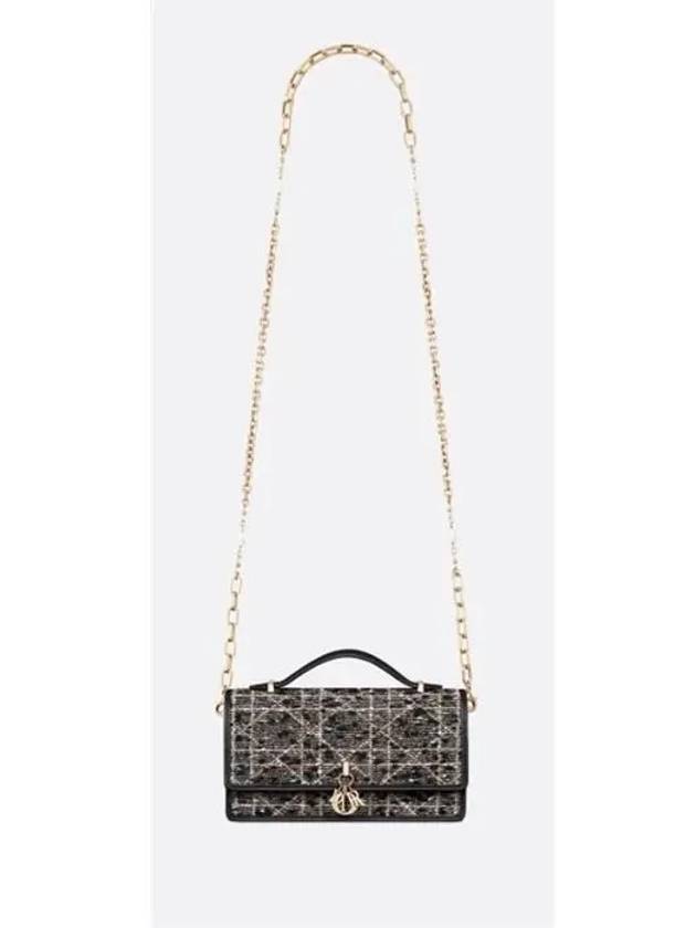 My Dior Mini Tweed Cross Bag Black - DIOR - BALAAN 5