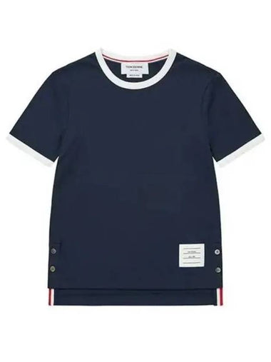 Women s short sleeve t shirt 270236 - THOM BROWNE - BALAAN 1