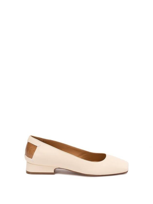 4 Stitches Square Toe Flat White - MAISON MARGIELA - BALAAN 1