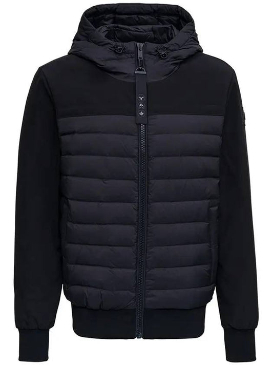 Men's Class Kun Padded Jacket Black - MOOSE KNUCKLES - BALAAN.