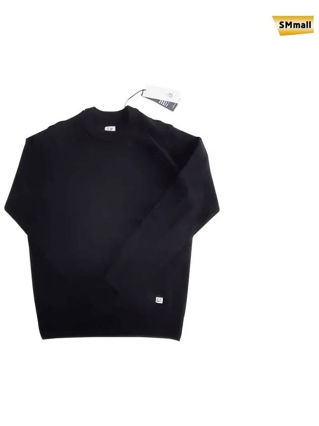 Men's Classic Wool Knit Top Black - CP COMPANY - BALAAN 6