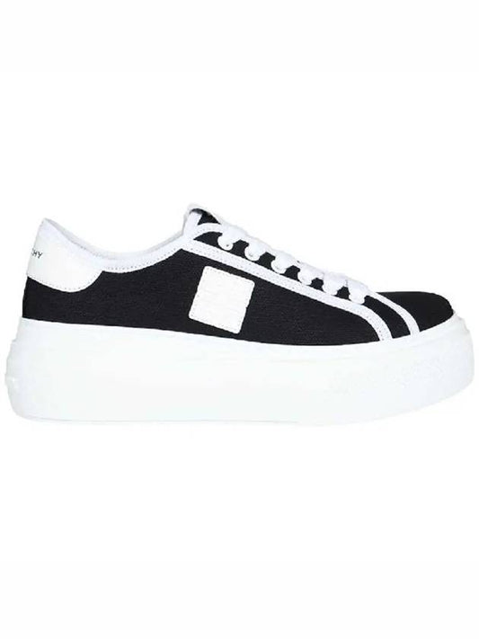 Logo City Platform Low Top Sneakers Black - GIVENCHY - BALAAN 2