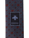 GG Dot Pattern Silk Tie Navy - GUCCI - BALAAN 5