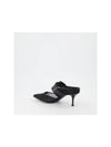 Punk Buckle Mesh Mule Heel Black - ALEXANDER MCQUEEN - BALAAN 4