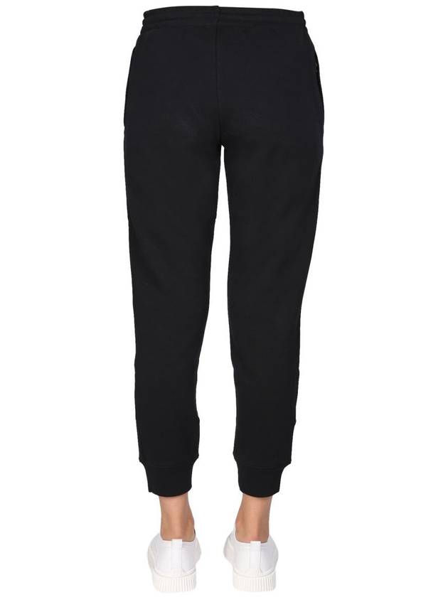 Women's Logo Graphic Print Track Pants Black - MOSCHINO - BALAAN 5