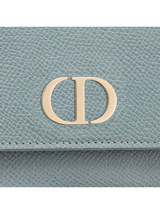 30 Montaine Lotus Halfwallet Cloud Blue - DIOR - BALAAN.