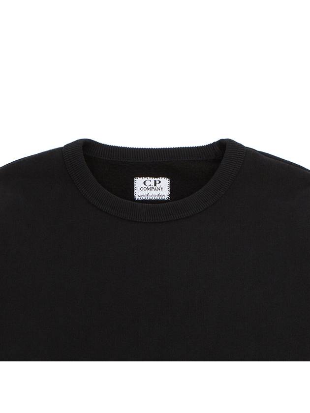 Kids Lens Wappen Fleece Sweatshirt Black - CP COMPANY - BALAAN 4