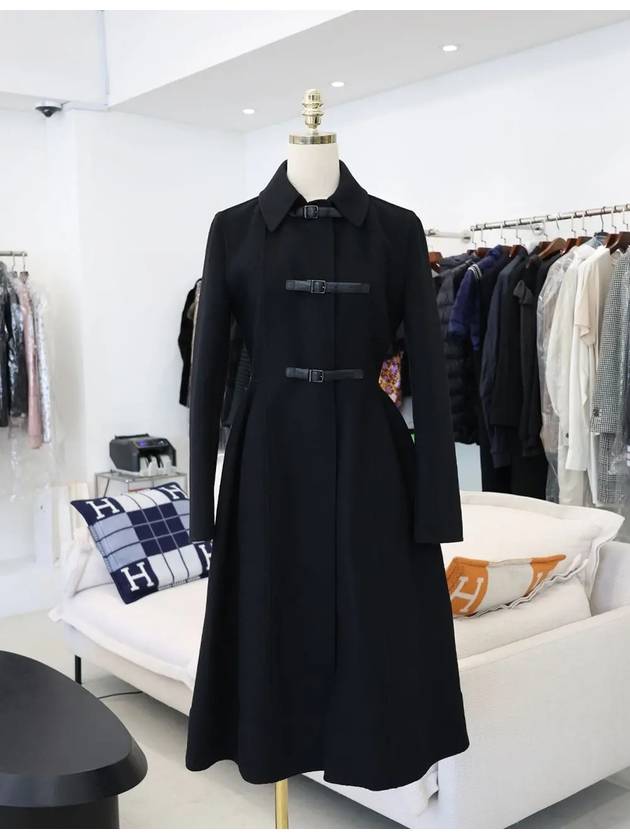 Black long coat 34 140M03A1116 - DIOR - BALAAN 1