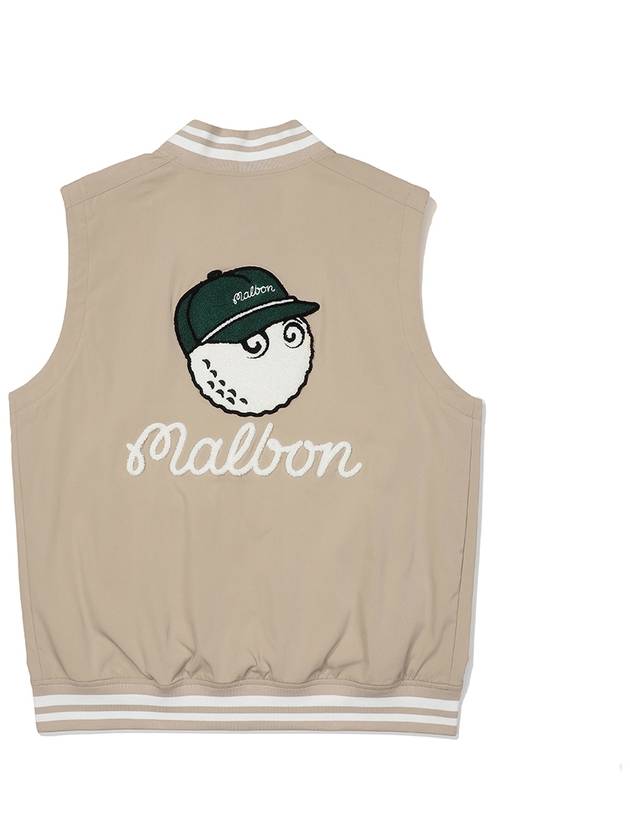 Bucket Woven Vest BEIGE MAN - MALBON GOLF - BALAAN 2