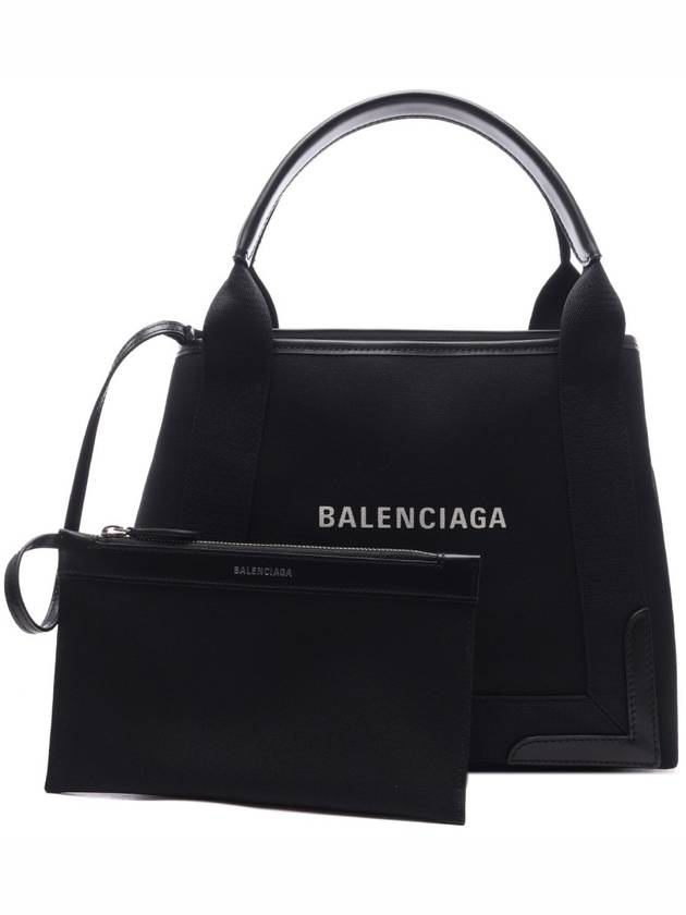 Cabas Logo Canvas Small Tote Bag Black - BALENCIAGA - BALAAN 3