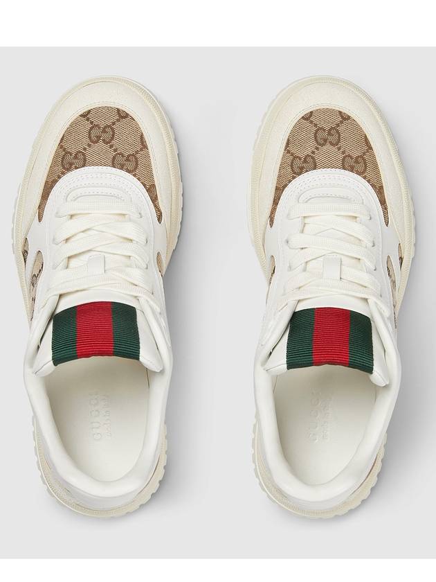 Original GG Canvas Low Top Sneakers Beige White - GUCCI - BALAAN 6