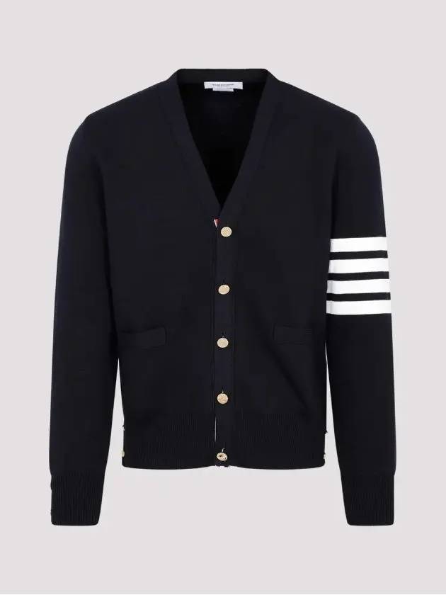 Milano Stitch 4 Bar Cardigan Navy - THOM BROWNE - BALAAN 2