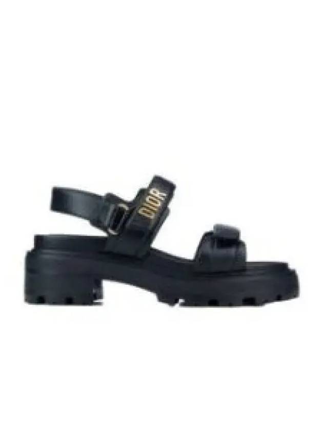 Dioract Platform Lambskin Sandals Black - DIOR - BALAAN 2