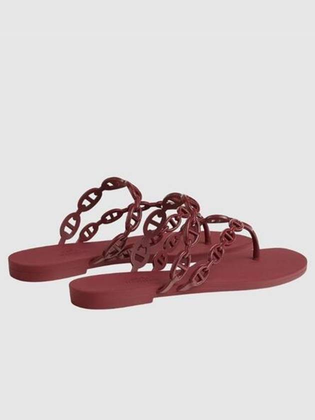 Island Sandals Rouge H - HERMES - BALAAN 4