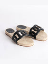 Famosa Espadrille Beige Black - HERMES - BALAAN 2