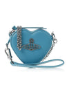 ORB Heart Chain Leather Cross Bag Blue - VIVIENNE WESTWOOD - BALAAN 2