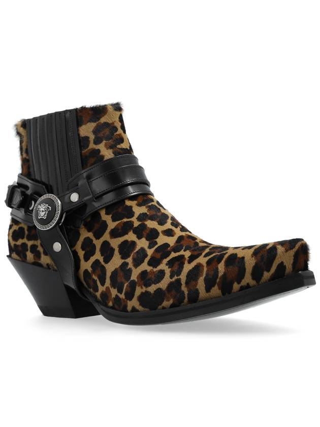 Versace Heeled Ankle Boots, Women's, Brown - VERSACE - BALAAN 4