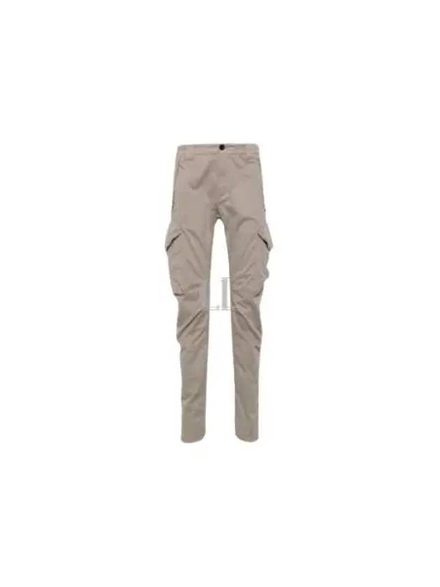 Stretch Sateen Ergonomic Lens Cargo Straight Pants Beige - CP COMPANY - BALAAN 2