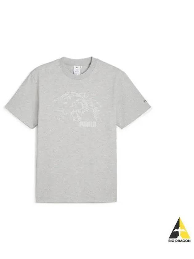 xNoah Graphic Short Sleeve T Shirt Light Gray Heather 623871 04 - PUMA - BALAAN 1