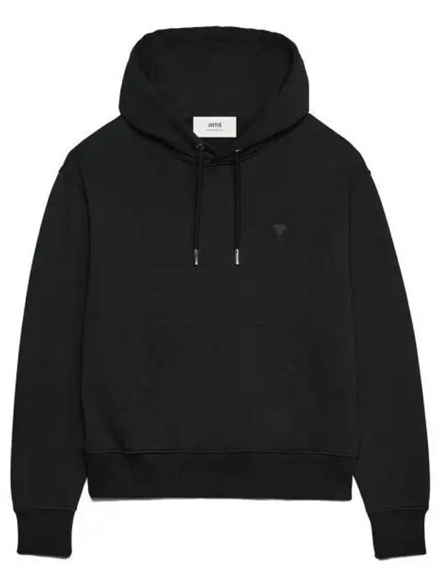 Mini Heart Logo Hoodie Black - AMI - BALAAN 2