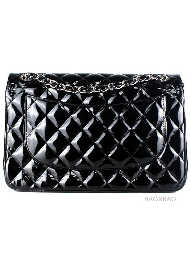 CH Classic Patent Jumbo Black Silver CH42BG042 - CHANEL - BALAAN 3