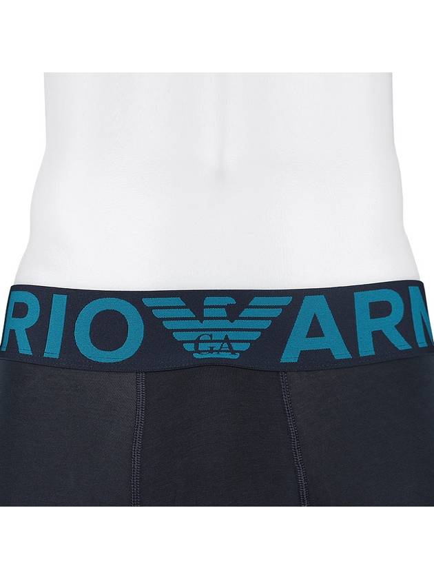 Men's Logo Trunk Briefs Navy - EMPORIO ARMANI - BALAAN 6