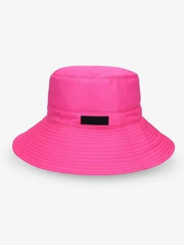 Recycled Tech Bucket Hat Pink - GANNI - BALAAN 2