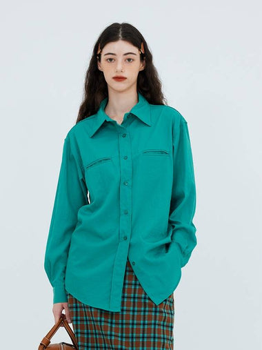 Double Lip Color Shirt Dark Mint - KOOKEESEE - BALAAN 1