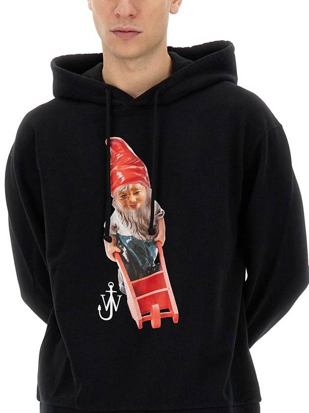 Gnome Print Hoodie Black - JW ANDERSON - BALAAN 5