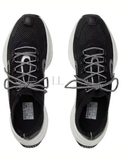 Run Low Top Sneakers Black - GUCCI - BALAAN 2