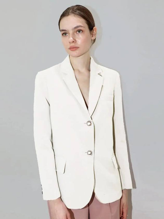 Formal Ivory Jacket Formal Ivory JK - DAMAGE MNEMONIC - BALAAN 2