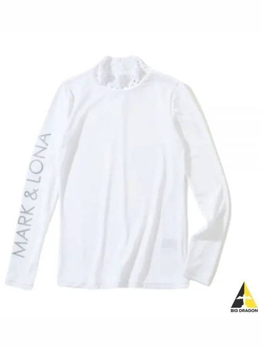 Golf Wear Women s Polar Neck Long Sleeve T Shirt MLW 2D AU05 WHITE - MARK & LONA - BALAAN 2