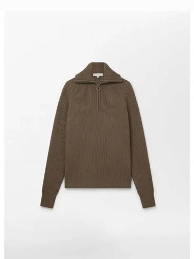 IDomestic shippingI BOW HALF ZIP KNIT CAROB 957 kr 218393 - STUDIO NICHOLSON - BALAAN 1