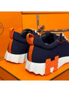 Men's Bouncing Sneakers Neoprene Marine Blue H Orange Logo - HERMES - BALAAN 8