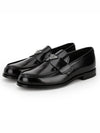 Brushed Leather Loafers Black - PRADA - BALAAN 4