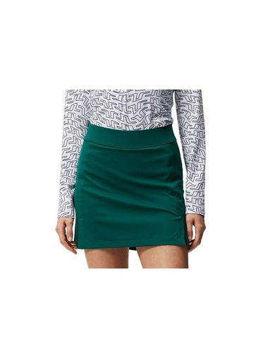 Women's Amelie Mid A-Line Skirt Green - J.LINDEBERG - BALAAN 1